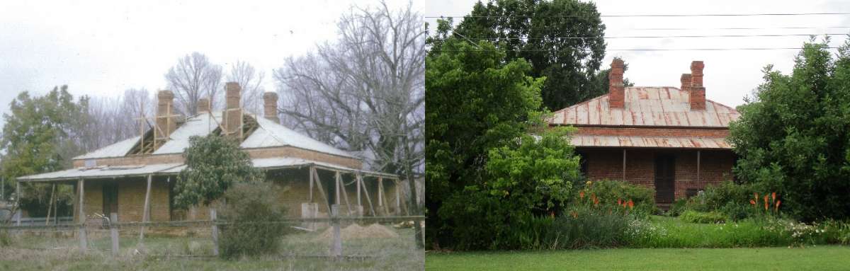 Lake View before and after the restoration